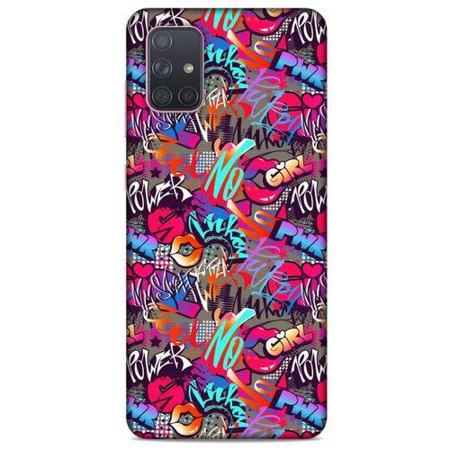Graffitix (8) Desenli Silikon Kapak Samsung Galaxy A71 Kılıf
