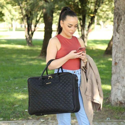 M&Y M&Y Hera Deri Anne Bebek Çantası 7090 Siyah