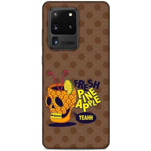 Frutix Ananas 05 Samsung Galaxy S20 Ultra Kılıf Desenli Silikon