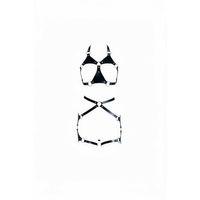 Siyah Harness Takım O Halka Detaylı Vücut Aksesuarı - Brf1272