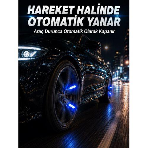 Hareketle Yanan Led Sibop Işığı 4'lü Araç Lastik Lambası