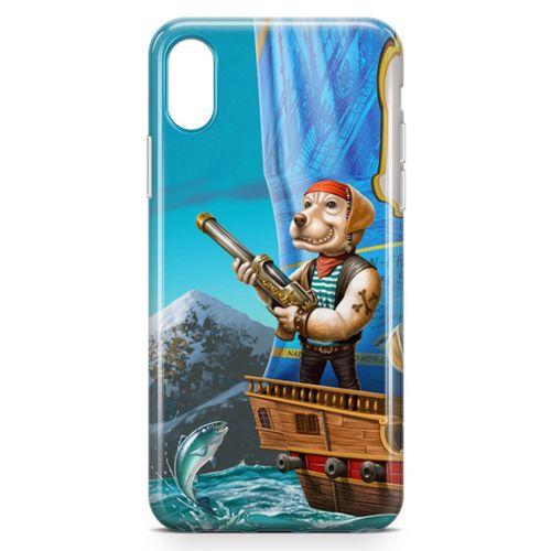 Apple iPhone X Kılıf Mafya Köpek Arka Kapak Koruma Desenli Full Koruyucu