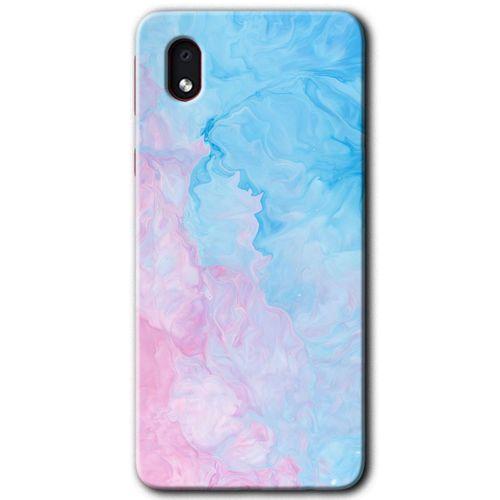 Potkal Hediye Fabrikası Samsung Galaxy A01 Core Kılıf HD Desen Baskılı Arka Kapak - Blue Art