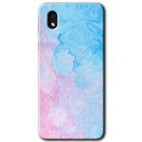 Potkal Hediye Fabrikası Samsung Galaxy A01 Core Kılıf HD Desen Baskılı Arka Kapak - Blue Art