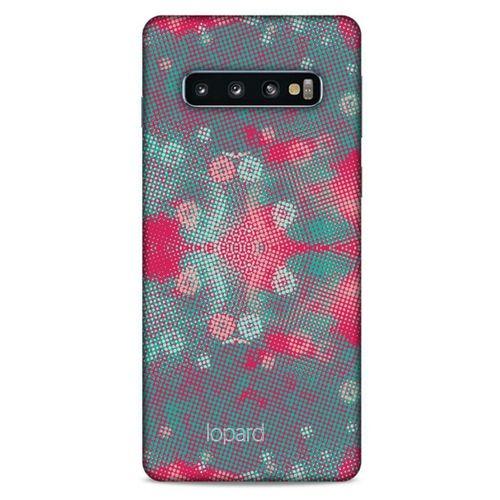 Samsung Galaxy S10 Kılıf Pastel Renkler (48) Bumper Kılıf Pembe Yeşil