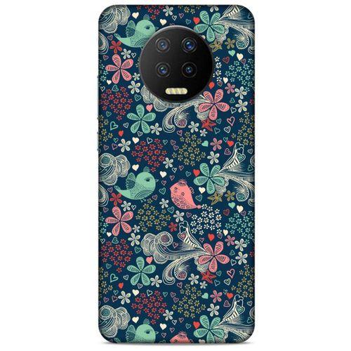 Lopard İnfinix Note 7 Uyumlu Kılıf Botanix (62) Koruyucu Silikon