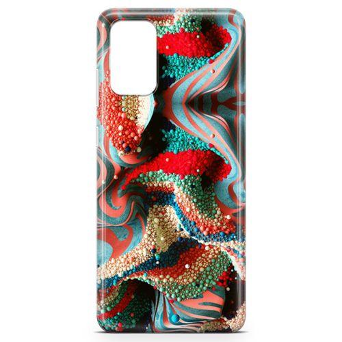 Samsung Galaxy S20 Plus Kılıf Kabartma İnciler Arka Kapak Koruma Desenli Full Koruyucu
