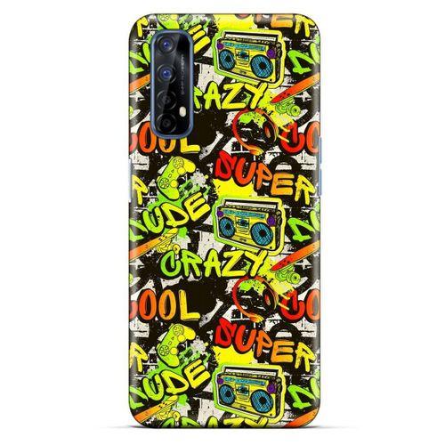 Graffitix (28) Desenli Silikon Kapak Oppo Realme 7 Kılıf