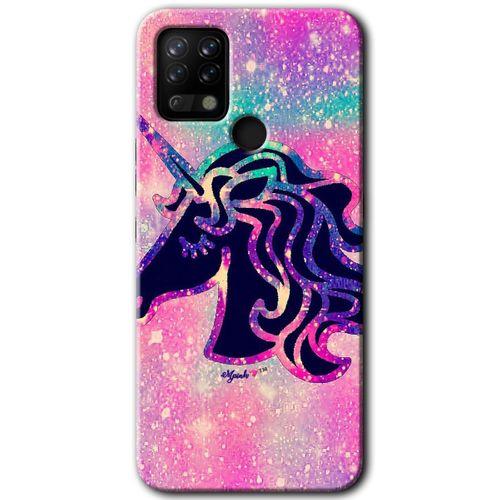 Tecno Pova HD Baskılı Kılıf + 9D Tam Ekran Koruyucu - Unicorn Kristal