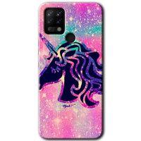 Tecno Pova HD Baskılı Kılıf + 9D Tam Ekran Koruyucu - Unicorn Kristal