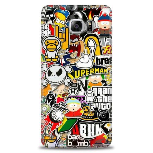 Samsung Galaxy Note 5 Kılıf HD Baskılı Kılıf - Çizimler + Tam Ekran Koruyucu