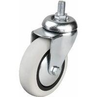 352 - 75x25 Mm Pvc Makaralı Vidalı Teker 4 Adet