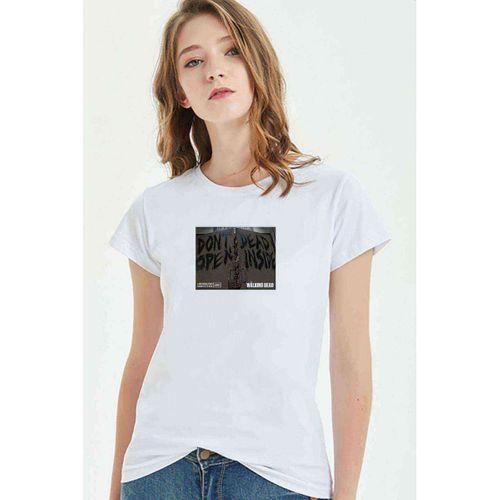 The Walking Dead Collection Baskılı Beyaz Kadın Tshirt