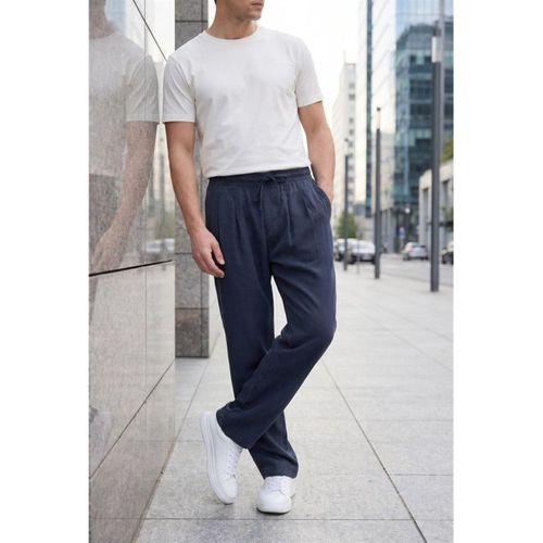Wert Lyocell Kumaş Relaxed Fit Çİft Pileli Jogger Eşofman Altı Pantolon - Füme