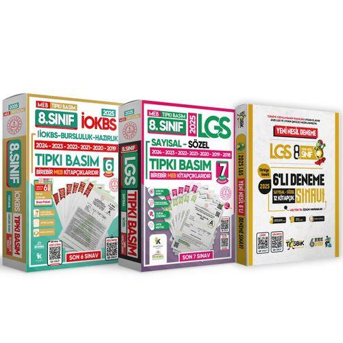 2025 8 Sınıf LGS-İOKBS Tıpkı Basım ve ÖZGÜN Yeni Nesil Deneme Seti 19lu (7+6+6) ALTIN PAKET TG Çözüm