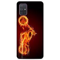 Lopard Samsung Galaxy A71 Uyumlu Kılıf FireX (44) Tough Armor Kılıf Motorsiklet