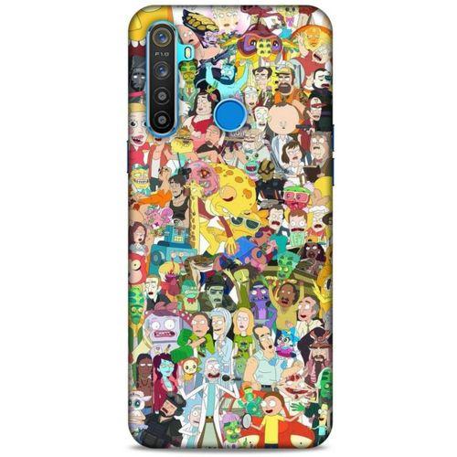 Realme 5i Uyumlu Kılıf Rick And Morty (36) Glitter Kılıf Cop Morty