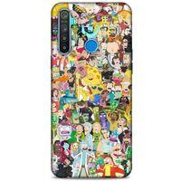 Realme 5i Uyumlu Kılıf Rick And Morty (36) Glitter Kılıf Cop Morty