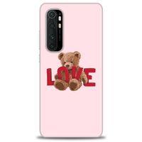 Xiaomi Mi Note 10 Lite Kılıf HD Baskılı Kılıf - Love Bear + Tam Ekran Koruyucu