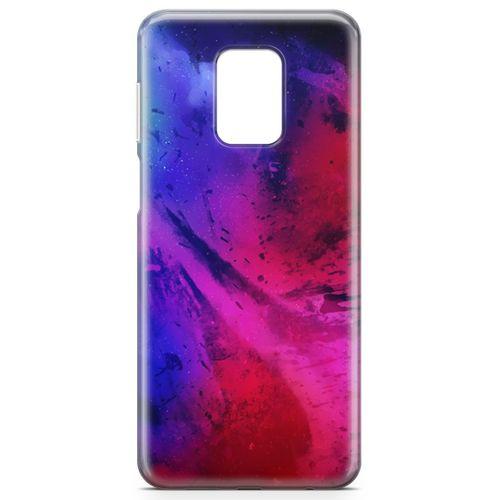Xiaomi Redmi Note 9s Kılıf Fuşya Geceler Arka Kapak Koruma Desenli Full Koruyucu