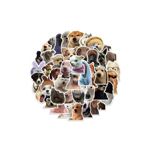 Sevimli Köpek Çıkartmaları Laptop Notebook Tablet Sticker Seti
