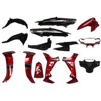 FALCON Yamaha Crypton C8 Kaporta Seti Kırmızı/siyah (far Stop Dahil)