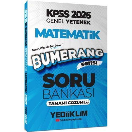 2026 KPSS Genel Yetenek Bumerang Matematik Tamamı Çözümlü Soru Bankası Yediiklim Yayınları