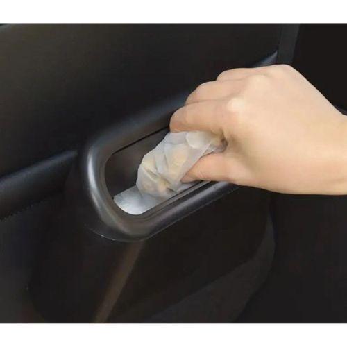 Araba Çöp Kutusu Kapaklı Organizer Siyah