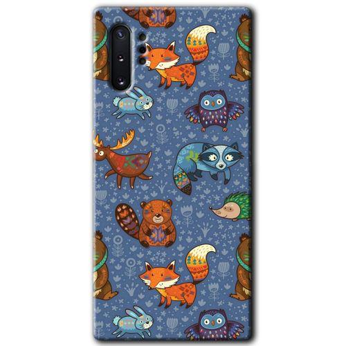 Potkal Hediye Fabrikası Samsung Galaxy Note 10 Plus Kılıf HD Desen Baskılı Arka Kapak - Animals Funny