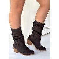 Yior Acı Kahve Nubuk Topuklu Bot