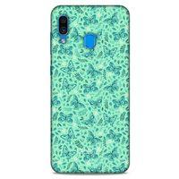 Samsung Galaxy A30 Kılıf Kelebek Etkisi (7) Telefon Kılıfı Pembe Mavi