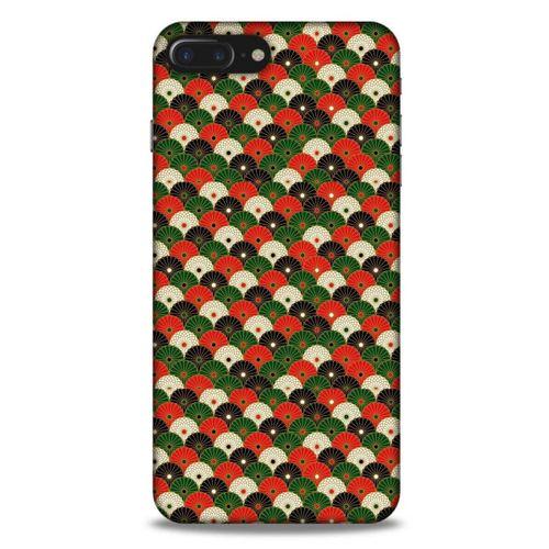 Apple Iphone 8 Plus Kılıf Japonya (33) Hybrid Kılıf Yeşil Kırmızı