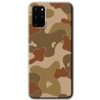 Galaxy S20 Plus Kılıf HD Desen Baskılı Arka Kapak - Kamuflaj 10 + Kırılmaz Cam
