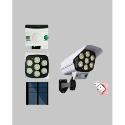 Solar Şarjlı Kamera Tasarımlı Led Duvar Lambası Hareket Sensörlü Dış Mekan Aydınlatma
