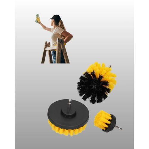 3’lü Matkap Ucu Temizlik Fırçası Seti Çok Amaçlı