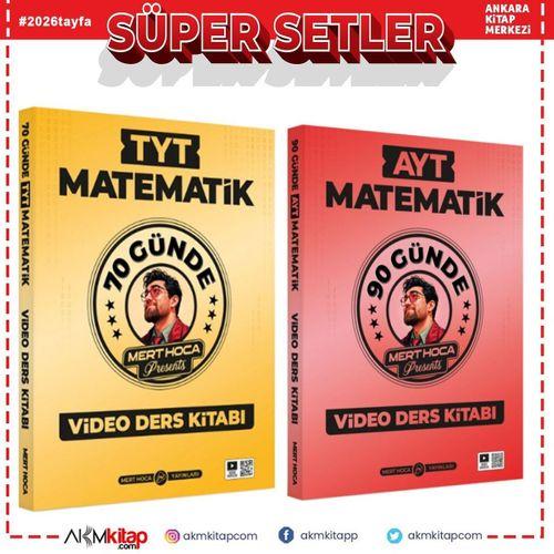 Mert Hoca TYT ve AYT 70 Gün ile 90 Günde Matematik Video Ders Kitabı Seti 2 Kitap