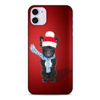 Apple Iphone 11 Kılıf Köpek Kıyafetleri (23) Ultra Koruma Kılıfı French Bulldog Bere