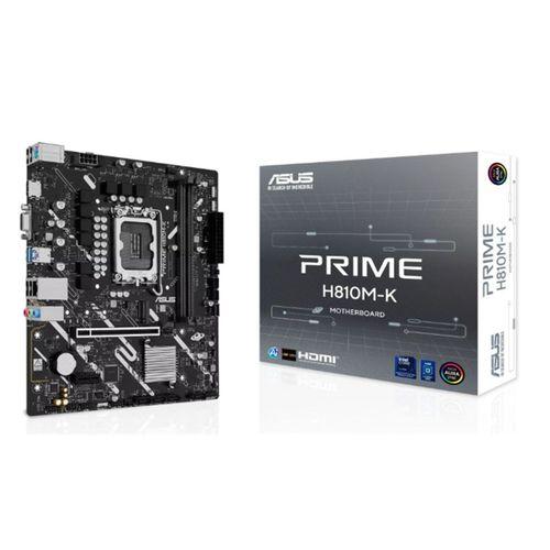 ASUS PRIME H810M-K DDR5 6400MT/S 1XVGA 1XHDMI 1XM.2 1851P MATX (INTEL ULTRA PROCESSORS SERIES 2)