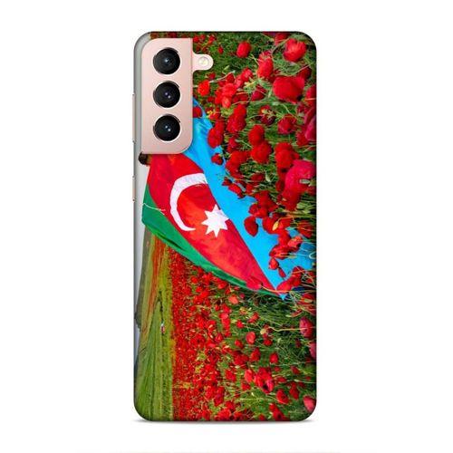 Samsung Galaxy S21 Uyumlu Kılıf Azarbaijan (8) Baskılı Kılıf Azərbaycan Lale
