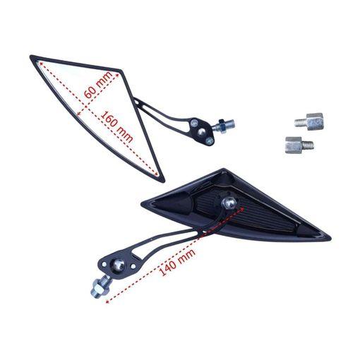 SEVGENT Ayna Üçgen Modifiye Siyah 8-10 Mm