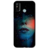 Tecno Spark 6 Go Kılıf HD Desen Baskılı Arka Kapak - Karanlık Kadın + Kırılmaz Cam