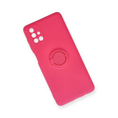 Newface Samsung Galaxy M51 Kılıf Viktor Yüzüklü Silikon - Pembe