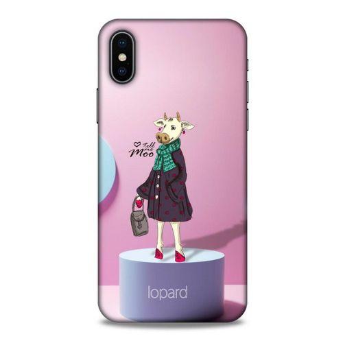 Apple Iphone X Kılıf FunnyMaX (8) Baskılı Kılıf Pembe Mavi
