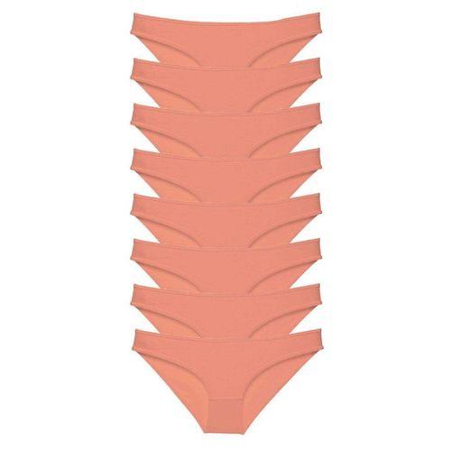 8 adet Süper Eko Set Likralı Kadın Slip Külot Pudra