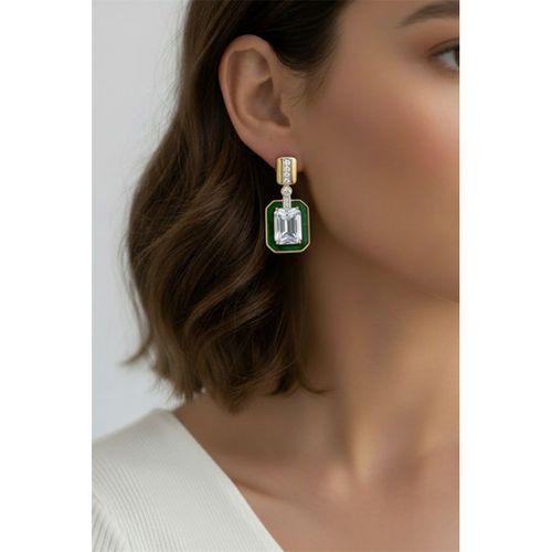 Taşlı Küpe - Altın