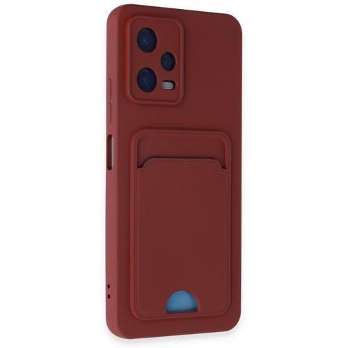 Xiaomi Redmi Note 12 4G Kılıf Kelvin Kartvizitli Silikon - Bordo