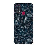 Samsung Galaxy M31 Uyumlu Kılıf Utopia (30) Silicone Case Pembe Yeşil