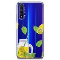 Huawei Nova 5t Kılıf Naneli Ev Limonatası Arka Kapak Koruma Desenli Full Koruyucu