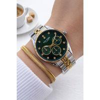 Tom Jones Çelik Kordon 2 Yıl Garantili 3 Atm Suya Dayanıklı Kadın Kol Saati+Bileklik BTJ.1384.5