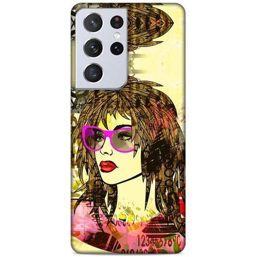 Lopard Samsung Galaxy S21 Ultra Uyumlu Kılıf Sürreal Yüzler ♀ (18) Telefon Kılıfları Desenli